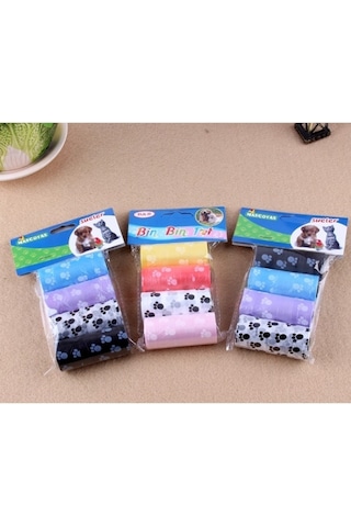 Evcil Hayvan Köpek Dışkı Toplama Kaka Poşedi (4'lü )