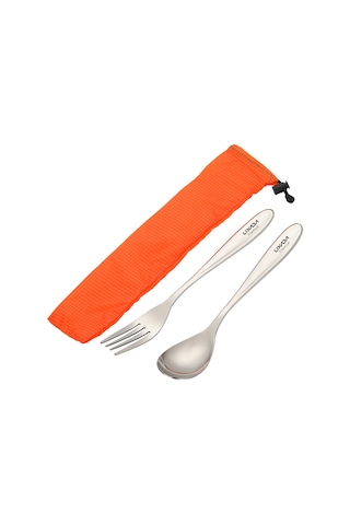 Xiyyadms Titanium Çatal Kaşık Seti - Dış Mekan Piknik Ev Kullanıma Uygun - Hafif Ve Dayanıklı Mutfak Gereci Çok Renkli