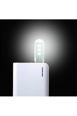 Oto4 3 Ledli Usb Işık Beyaz Renk Yüksek Aydınlarma Gücü