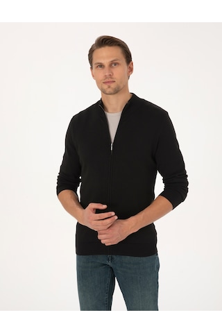 Pierre Cardin Erkek Siyah Hırka Triko 50317409-vr046 Siyah