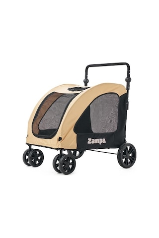 Zampa Sano Kedi & Köpek Arabası Haki - 20 Kg Kapasiteli Sportif Ve Şık Tasarım