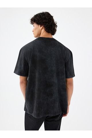 Loose Fit Erkek Tshirt K.kol Gri