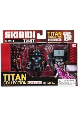 Skibidi Toilet Titan Pack 3'lü Koleksiyon Figür Seti - Orijinal Lisanslı Oyuncak