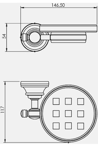 Serel Banyo Luna Katı Sabunluk Krom 140110002 E.c.a
