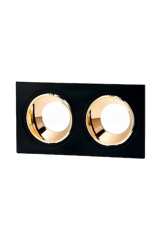 Maxled Sıva Altı Gu 10 Duylu İkili Siyah Bakır Dekoratif Spot Kasa Mx 2022