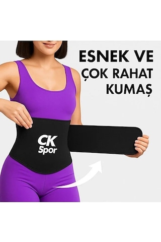 Sharpener Tummy Wrap Bel Korsesi 4 Mt Ayarlanabilir Bel İncelten, Ve Sıkılaştırıcı Waist Trainer Siyah