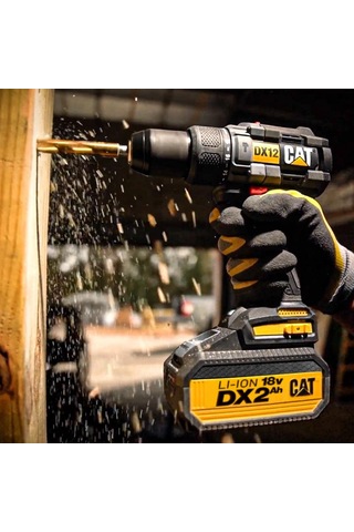 CAT DX12 Li-ion Çift Akülü Kömürsüz Darbeli Vidalama Matkap