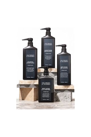 Gilchrist & Soames Warm Oak 4'lü Set 360 Ml Şampuan + Saç Kremi + Vücut Duş Jeli + Vücut Losyonu
