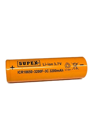 Icr18650-3200f-3c Lityum Ion 3.7v 3200mah 3c Deşarj Akımı Düz Kafa Pil
