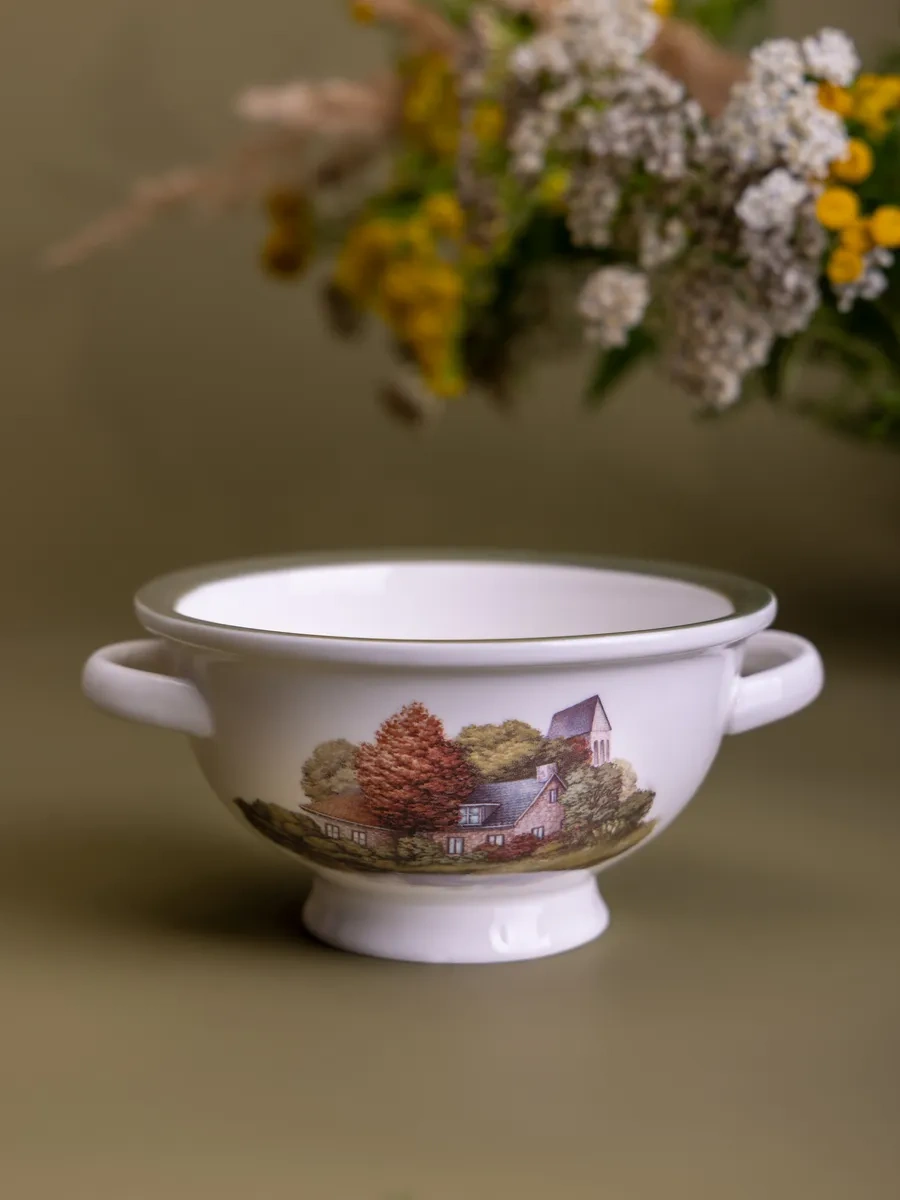 Lefard "family House" 300 Ml Saplı Salata Kasesi Hayırda Yassı Kap 204481744 Beyaz