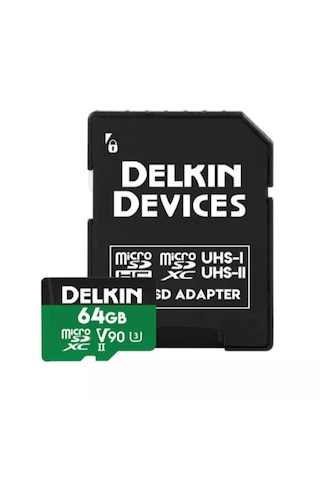 Delkin 64gb Power Uhs-ıı V90 Micro Sd Hafıza Kartı