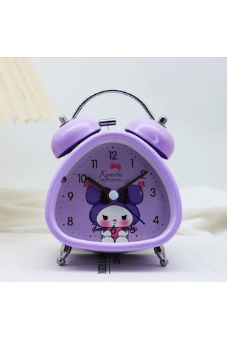 Kuromi Üçgen Masa Saati Pembe