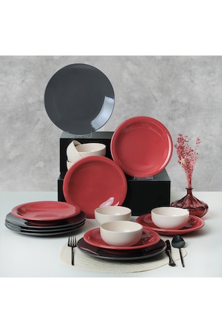 Keramika Noble Mix Yemek Takımı 18 Parça 6 Kişilik 030-520-623