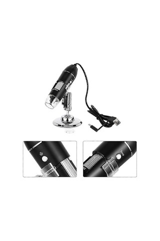 3'ü 1 Arada Usb Kameralı 1600x Dijital Mikroskop, Lehimleme İçin Taşınabilir Elektronik Mikroskop, Ce İçin Led Büyüteç Diğer