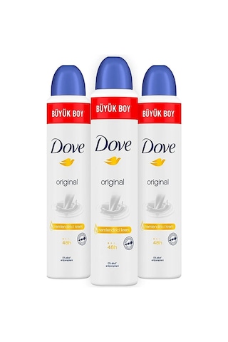 Dove Original 48H Kadın Sprey Deodorant 3 x 200 ML