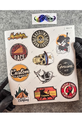 Bdls10 Küçük Boy 10lu Sticker Seti