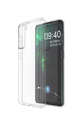 Zore Galaxy Uyumlu S21 Fe Kılıf Msra Süper Silikon Kapak - Renksiz Renksiz