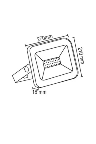 100watt 6500k Ip66 150 Işık 220 Volt Siyah Slim Led Projektör
