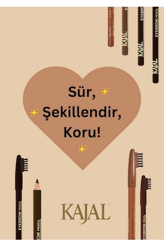 Kajal Kapağı Fırçalı Kahverengi Kaş Kalemi 313 Dark Brown