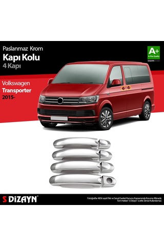 S-Dizayn Volkswagen T6 Transporter Krom Kapı Kolu 4 Kapı 2015 Üzeri