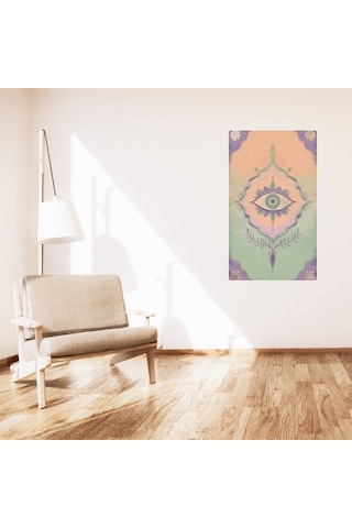 Bohem Tablo Üçüncü Göz, Manevi, Pastel Renkler, Vintage Bohem Duvar Sanatı Çerçevesiz Poster