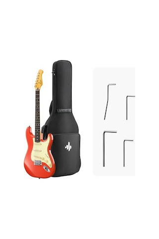 Donner Dst-600 Elektro Gitar Fiesta Red