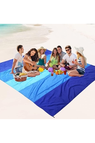 Ayrex Plaj Battaniyesi, Kum Geçirmez Plaj Paspası 200,6 Cm X 210,8 Cm / 2-8 Yetişkin İçin Su Geçirmez Hızlı Kuruy Diğer