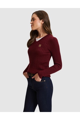 Pierre Cardin Bordo Slim Fit Kazak 50331474 Vr014