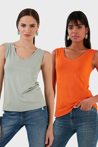 Lela Bayan Bluz 5864384s2 Çağla-oranj Çağla-oranj