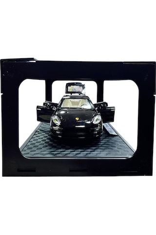1:24 Metal Model Koleksiyon Araba Porsche Siyah 21 Cm Cz127b