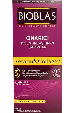Bioblas Kolajen + Keratin Saç Dökülmesine Karşı Şampuan 360 ML