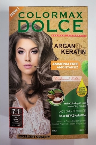 Colormax Amonyaksız Saç Boyası 7.1 - Küllü Kumral