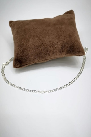 Omar Silver Unisex Barlı Gümüş Bileklik 3,5 Mm Beyaz