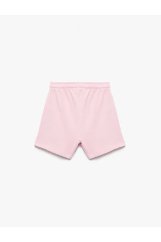 Koton Pamuklu Beli Lastikli Basic Şort Pembe 5skg40051ak Gül