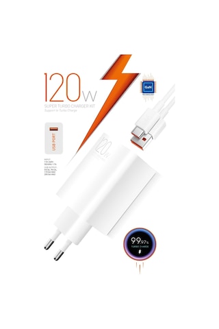 Powerway M120S 120 W Type-c Şarj Adaptörü Ve Kablo Seti