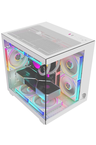 Gameline Hıper V4 5x Rgb Fanlı Usb 3.0 Gaming Bilgisayar Kasası Beyaz