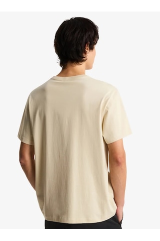 The North Face Nf0a8gqe-dom Essential Center Logo Relaxed Short Erkek T-shirt Bej