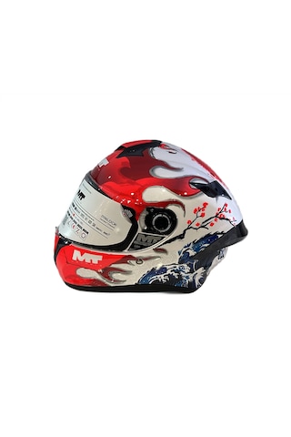 Mt Helmets Targo S Yamanaka 2025 A5 Kapalı Motosiklet Kaskı Kırmızı