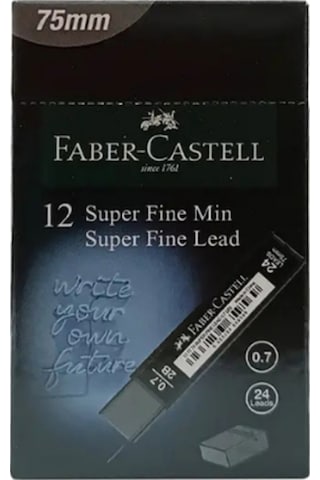 Süper Fine Kurşun Kalem Ucu Min T. Black 0.7mm 2b 75mm 24 Lü Tüp X 12 Li Kutu