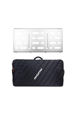 Mono Pfx-pb-l-slv-bdl Large Pedalboard Silver & Touraccessory Case 2.0