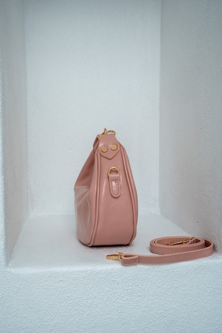 Laminta Lorna Mini Çapraz Kadın Çanta - Pudra Pudra