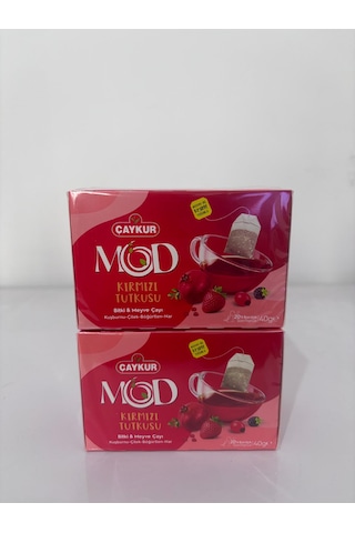 Çaykur Mod Kırmızı Tutku Bitki Çayı 20'li 40gr X2 Adet