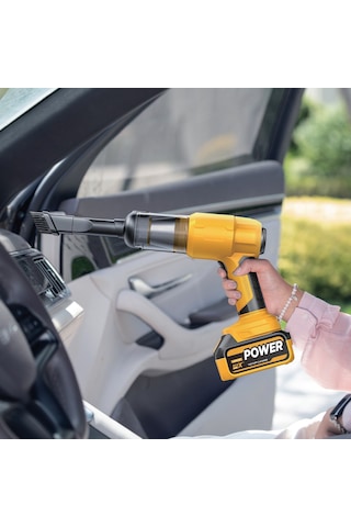 Enshall AHV21 25.000 MAH Çift Bataryalı Auhma 20.000 PA Çantalı Araç Süpürgesi