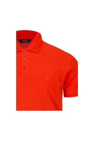 Hatemoğlu Nar Çiçeği Regular Fit Polo Yaka 100% Pamuk Tişört
