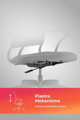 Ergolife Sit Air Ofis Koltuğu Tekerlekli, Yükseklik Ayarlı, Fileli, Siyah, Bilgisayar Sandalyesi -572.60.1.152 Diğer