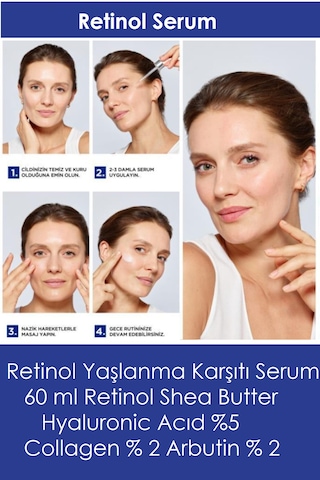 Retinol Serum Retinol Shea Butter Hyaluronic Acid Collagen Arbutin