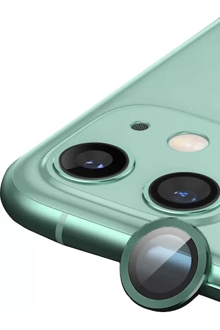Znv Zenvia Mey İthalat Apple iPhone Uyumlu 11 Raze Metal Kamera Lens - Yeşil Znv2025 Cmn
