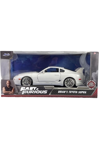Jada 1:24 Hızlı Ve Öfkeli Fast And Furious Brian's Toyota Supra Beyaz Model Araba