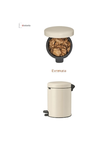 Brabantia Çöp Kutusu 5 Litre Yeni Bej Rengi Bra 149900