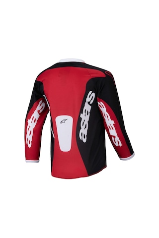 Alpinestars Kids Racer Veil Kros Çocuk Motosiklet Jerseyi Siyah Kırmızı Beyaz